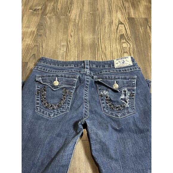 True Religion Womans Jeans Size 31 Straight 31x25 Custom Leg - Picture 10 of 14